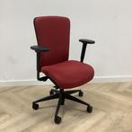 Girsberger ergonomische bureaustoel, rood - zwart, Gebruikt, Zwart, Ophalen of Verzenden, Bureaustoel