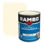 Rambo Pantserbeits Deur & Kozijn Dekkend Ivoorwit 0.75L, Doe-het-zelf en Verbouw, Verf, Beits en Lak, Verzenden, Wit, Nieuw, Beits