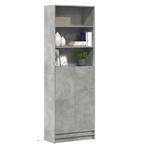vidaXL buffetkast met LED 69x32,5x200 cm bewerkt hout, Huis en Inrichting, Kasten | Buffetkasten, Minder dan 50 cm, Nieuw, Overige houtsoorten