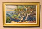 Gineste (X) - Impressionistisch landschap, Antiek en Kunst, Kunst | Schilderijen | Klassiek