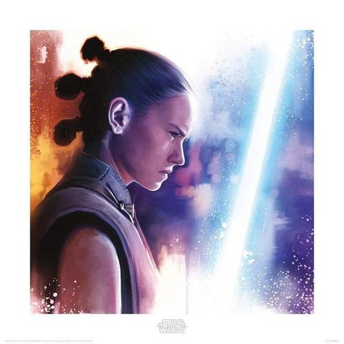 Kunstdruk Star Wars The Last Jedi Rey Lightsaber Paint, Huis en Inrichting, Woonaccessoires | Schilderijen, Tekeningen en Foto's