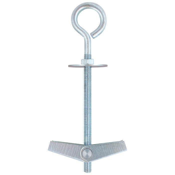 M6 hollewandplug met oog - M6 x 100mm - Gegalvaniseerd, Doe-het-zelf en Verbouw, IJzerwaren en Bevestigingsmiddelen, 50 tot 100 mm