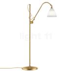 Gubi BL3 Vloerlamp, messing/porselein - ø¸16 cm, Huis en Inrichting, Lampen | Vloerlampen, Verzenden, Nieuw