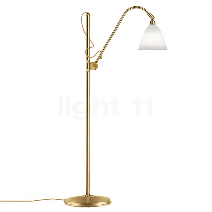 Gubi BL3 Vloerlamp, messing/porselein - ø¸16 cm, Huis en Inrichting, Lampen | Vloerlampen, Nieuw, Verzenden