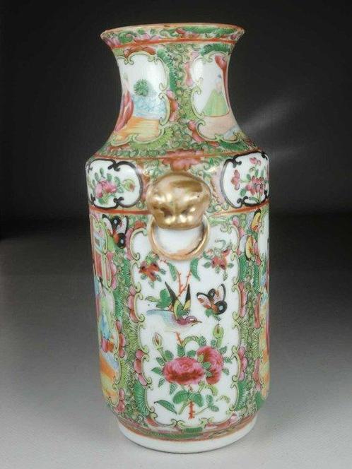 Vaas - Porselein - China - Qing Dynastie (1644-1911) (Zonder, Antiek en Kunst, Antiek | Overige Antiek