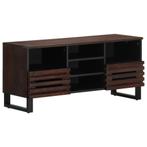 vidaXL Tv-meubel 100x34x46 cm massief mangohout bruin, Huis en Inrichting, Woonaccessoires | Cd- en Dvd-rekken, Verzenden, Nieuw