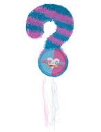 Gender Reveal Party Piñata Vraagteken - 51x34cm, Ophalen of Verzenden, Nieuw