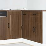 vidaXL Keuken onderkast Kalmar bewerkt hout bruin eikenkleur, Huis en Inrichting, Keuken | Keukenelementen, Verzenden, Nieuw, Bruin