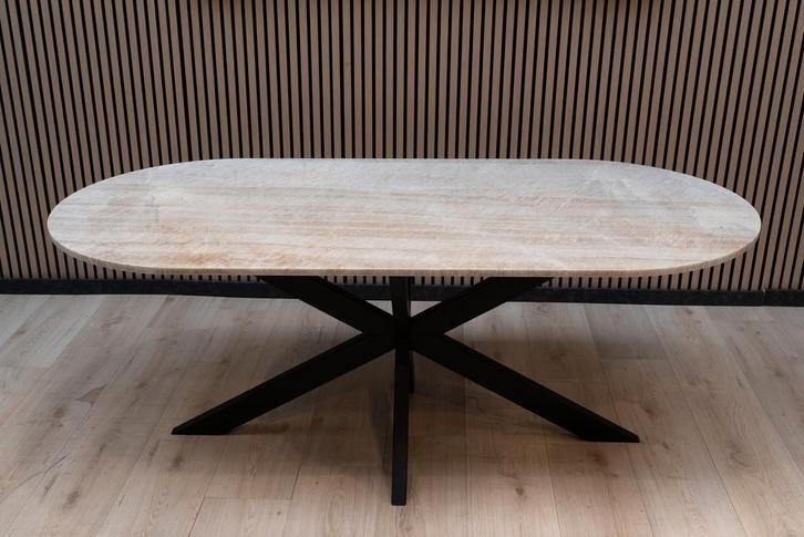 Taj Mahal Eetkamertafel  Plat Ovaal  (94x198cm), Huis en Inrichting, Tafels | Eettafels