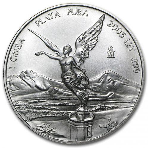 Mexican Libertad 1 oz 2005, Postzegels en Munten, Munten | Amerika, Zuid-Amerika, Losse munt, Zilver, Verzenden