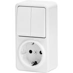 Wandcontactdoos - Aigi Winy - Opbouw - 1-voudig Stopcontact, Doe-het-zelf en Verbouw, Ophalen of Verzenden, Nieuw