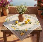 Vierkante gobelin middelpunt tafelstuk Mediterraneo –