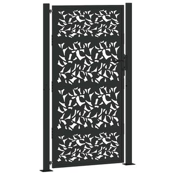 Poort 105x180cm Zwart - Retourdeal - Stevige Tuinpoort! beschikbaar voor biedingen