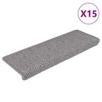 Zilverkleurige Trapmatten 15 stuks | Tweedekansje | OP = OP, Ophalen of Verzenden, Nieuw, Grijs, Sisal-stijl