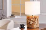 Design tafellamp PURE NATURE 45cm naturel handgemaakt, Huis en Inrichting, Lampen | Tafellampen, Ophalen of Verzenden, Nieuw