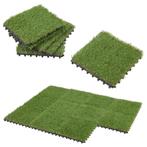 [en.casa] Premium terrastegels kunstgras Wiesloch ca. 1m² gr, Verzenden, Nieuw
