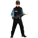 Politie Kostuum Zwart Blauw Jongen, Nieuw, Verzenden