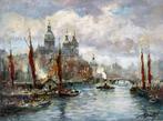 Mikhail Kraiev (1957) - Amsterdam au fil de l’eau - Bateaux, Antiek en Kunst