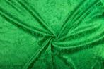 Groen velours, Hobby en Vrije tijd, Stoffen en Lappen, 120 cm of meer, Ophalen of Verzenden, Polyester, Groen