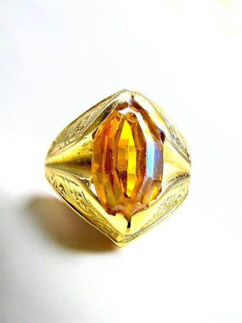Statement ring - 18 karaat Geel goud, Sieraden, Tassen en Uiterlijk, Antieke sieraden