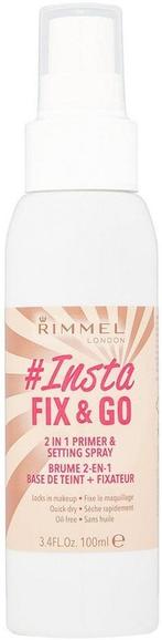 RIMMEL INSTA FIX & GO 2 IN 1 PRIMER SPRAY 100 ML, Verzenden, Nieuw