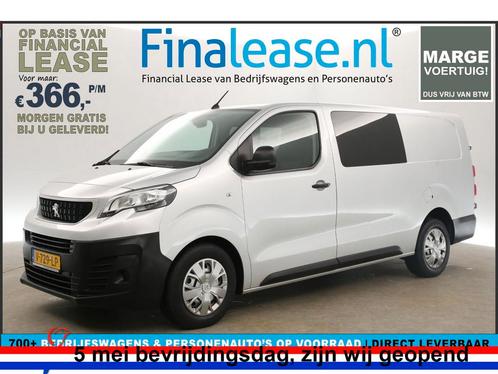 Peugeot Expert 231L 2.0 BlueHDI L3H1 Marge DC 5Pers €366pm, Auto's, Bestelauto's, Lease, Handgeschakeld, Diesel, Peugeot, Zilver of Grijs