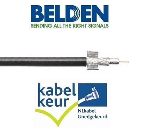 Belden CX9D0 Coax 9 DuoBond+ PVC Kabelkeur zwart per meter, Doe-het-zelf en Verbouw, Elektra en Kabels, Kabel of Snoer, Nieuw