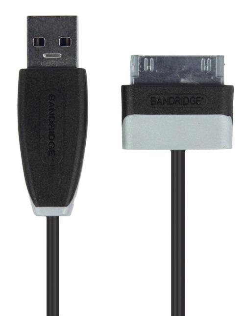Bandridge Samsung 30-pins naar USB-A kabel voor, Computers en Software, Pc- en Netwerkkabels, Ophalen of Verzenden