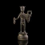 Oud-Romeins Brons Votief Mercurius beeldje, Antiek en Kunst
