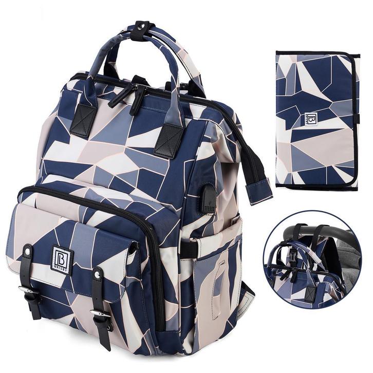 Brisby Overzichtelijke Luiertas – Verzorgingstas SET - PASTE, Kinderen en Baby's, Luiertassen, Rugzak, Nieuw, Ophalen of Verzenden