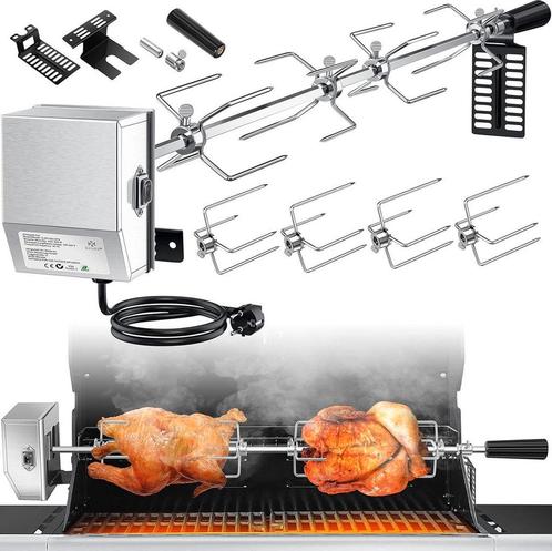 KESSER® RVS Rotisserie - 107cm -  Elektrische draaispit - Zi, Witgoed en Apparatuur, Eierkokers, Nieuw, Verzenden