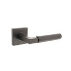 Intersteel Deurkruk Bau-Stil op vierkant rozet - antraciet, Verzenden, Nieuw