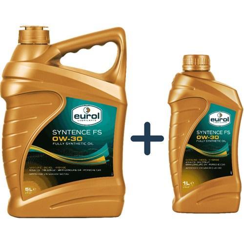 Eurol Aanbieding: Syntence Fs 0W30 6L = 5L + 1L, Auto diversen, Onderhoudsmiddelen, Verzenden