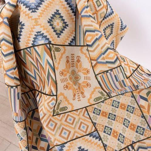 Textiel Patchwork Geometrisch en Etnisch - Textiel - 270 cm, Antiek en Kunst, Antiek | Kleden en Textiel