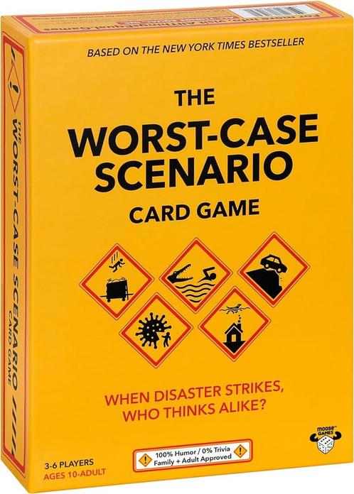 The Worst-Case Scenario - Card Game | Moose Games -, Hobby en Vrije tijd, Gezelschapsspellen | Bordspellen, Nieuw, Verzenden