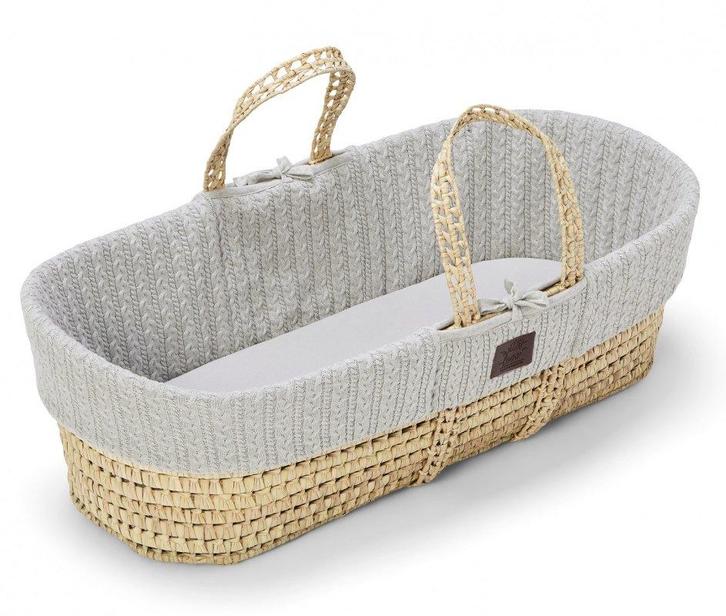 The Little Green Sheep Mozes Mand Knitted Dove, Kinderen en Baby's, Babywiegjes en Ledikanten, Nieuw, Ophalen of Verzenden