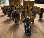 Tinnen figuurtje - Collectie Tinnen bescherm Engelen met, Antiek en Kunst, Antiek | Speelgoed