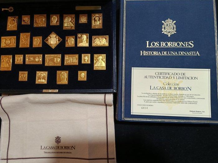 Spanje. 25 Silver Stamps La Casa de Borbón - 500,00 gr. Ag, Postzegels en Munten, Munten | Europa | Niet-Euromunten