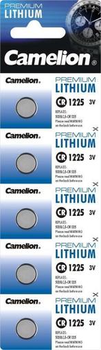 Lithium knoopcel CR1225 (5 stuks), Audio, Tv en Foto, Accu's en Batterijen, Verzenden, Nieuw