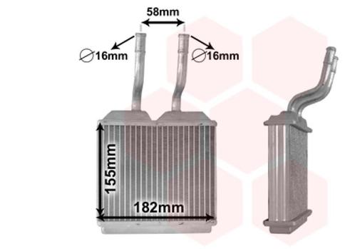 KACHEL RADIATEUR VOOR OPEL COMBO B 1993-2000 1618020, Auto-onderdelen, Airco en Verwarming, Nieuw, Ophalen of Verzenden