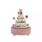 Houten muziekdoos Happy Birthday, Nieuw