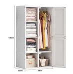 Opvouwbare Garderobekast met Kledingroede en 6 Deuren, Huis en Inrichting, Verzenden, Nieuw