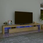 vidaXL Tv-meubel met LED-verlichting 260x36,5x40cm sonoma, Verzenden, Nieuw, 50 tot 100 cm, Minder dan 100 cm