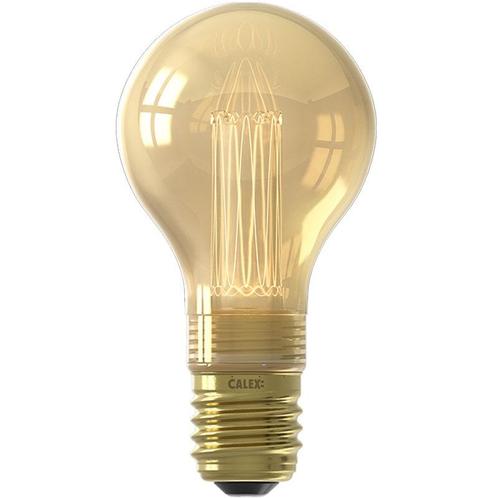 Calex Glasfiber LED Peer Gold Ø60 E27 3.5W, Huis en Inrichting, Lampen | Losse lampen