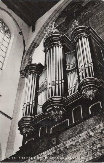 BRIELLE - Orgel in de Ned. Herv. Kerk. St. Catharyne Kerk, Verzamelen, Ansichtkaarten | Nederland, Verzenden