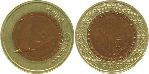 Frankreich Fehlpraegung 1 Euro 1999 mit 1 Cent Pille Arch..., Postzegels en Munten, Munten | Europa | Niet-Euromunten, Verzenden