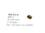 W0.3-5-6 M0.3 D=ø5 L=6 DI=1.5 mm wormwiel, Hobby en Vrije tijd, Overige merken, Gelijkstroom, Verzenden, Overige typen
