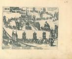 Historische prent van Brussels, Antiek en Kunst, Kunst | Etsen en Gravures