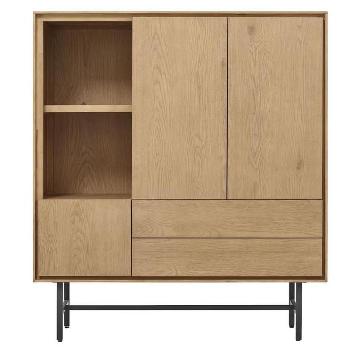 Belvio opbergkast 3d+2l+2ov light oak veneer, Huis en Inrichting, Kasten | Overige, Nieuw, Ophalen of Verzenden