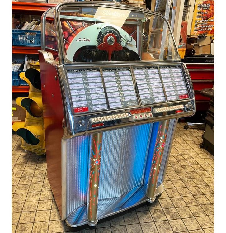 Wurlitzer 1800 Jukebox 1955 - Oudere Restoratie, Verzamelen, Automaten | Jukeboxen, Ophalen